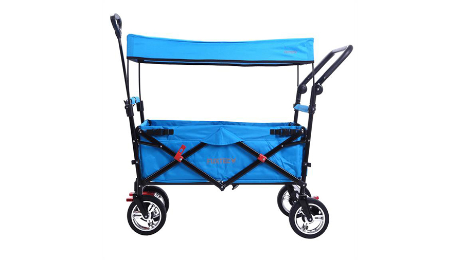 Chariot de transport pliable turquoise FX-CT700 FUXTEC