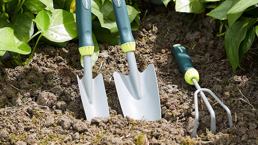 Ensemble de 3 outils de jardinage & SOLABIOL TEREMPO6 AmazonBasics