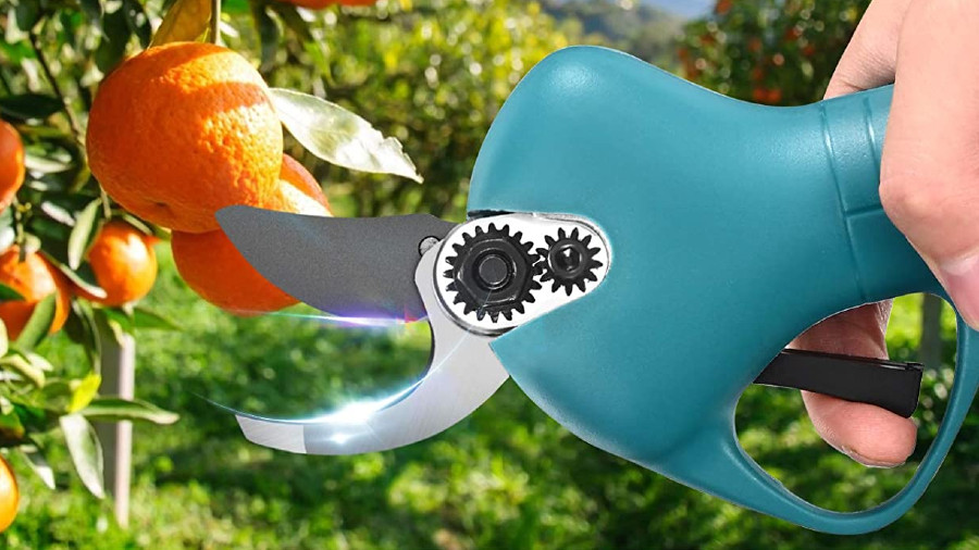 Sécateur de jardin sans fil 25 mm bleu Kacsoo
