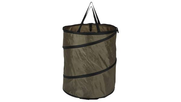 Poubelle de camping pliable marron foncé Fabul