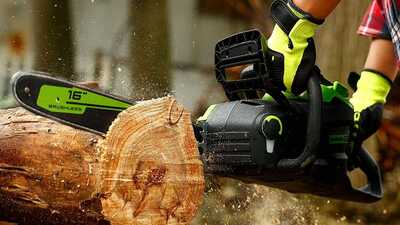 Tronçonneuse sur batterie Pro 80V 16 " CS80L2512 Greenworks