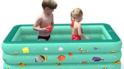 Piscine gonflable carrée des enfants pagayage vert 120 cm Jorzer Piscine gonflable carrée des enfants pagayage vert 120 cm Jorzer