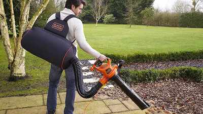 Nouvel aspirateur souffleur broyeur électrique à sac à dos GW3031BP Black+Decker pas cher Nouvel aspirateur souffleur broyeur électrique à sac à dos GW3031BP Black+Decker pas cher