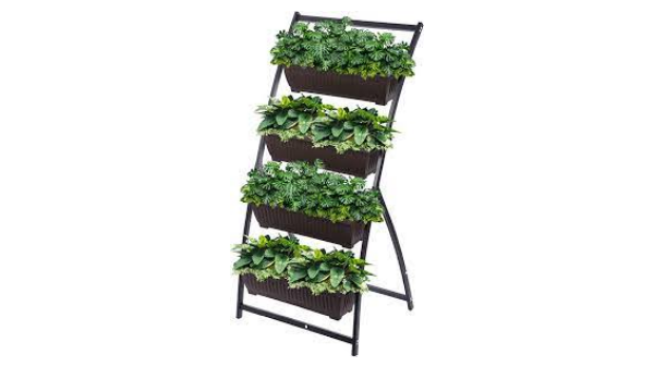 Jardinière verticale avec 4 pots GER-1176 Khomo Gear