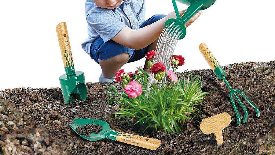 Kit outils de jardinage pour enfants