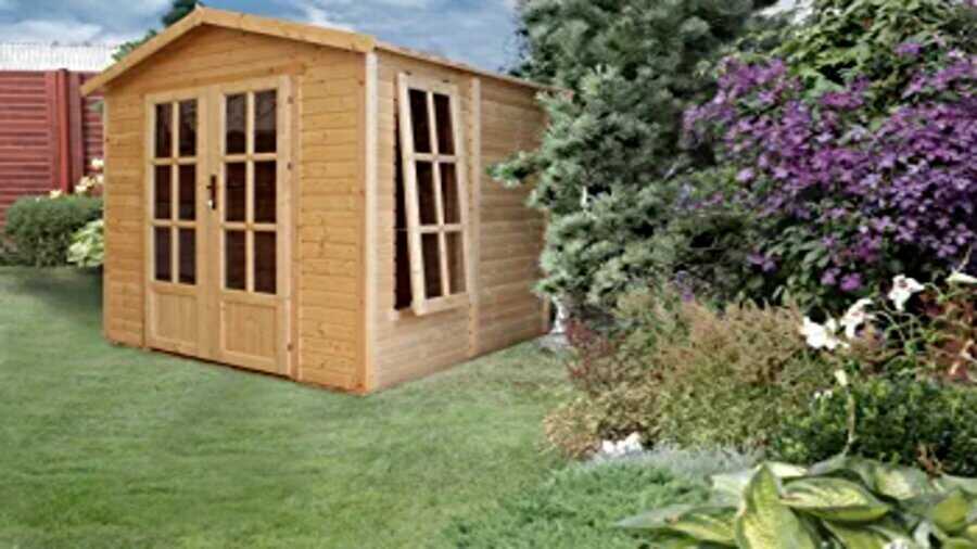 Cabane en bois avec plancher M351FB Timbela