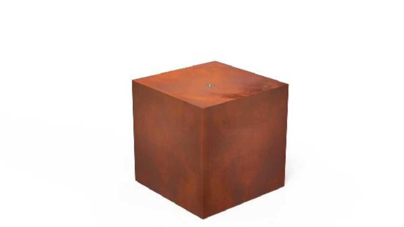 Table d’eau en acier Corten OASE Cube 60 CS