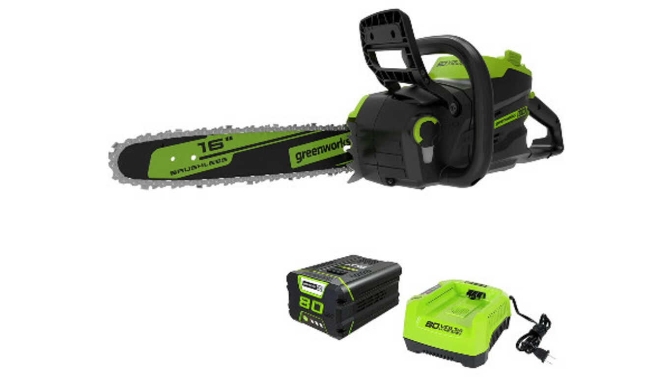 Tronçonneuse sur batterie Pro 80V 16 '' CS80L2512 Greenworks Tronçonneuse sur batterie Pro 80V 16 '' CS80L2512 Greenworks