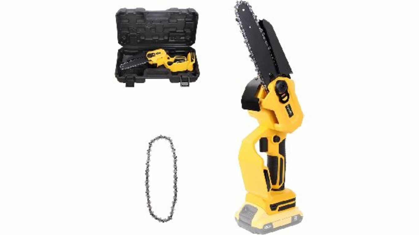 Mini tronçonneuse sans fil de 15,2 cm Melif Mini tronçonneuse sans fil de 15,2 cm Melif